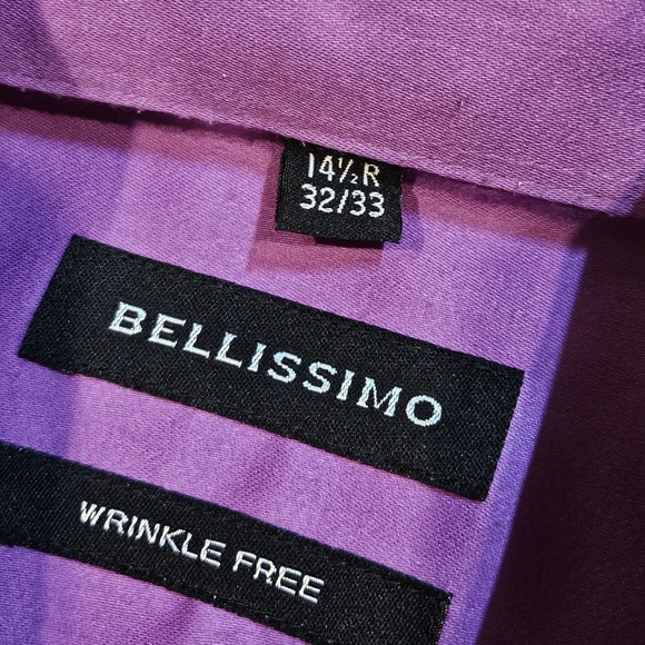 Bellissimo Wrinkle Free Mens Dress Shirt - Picture 6 of 10